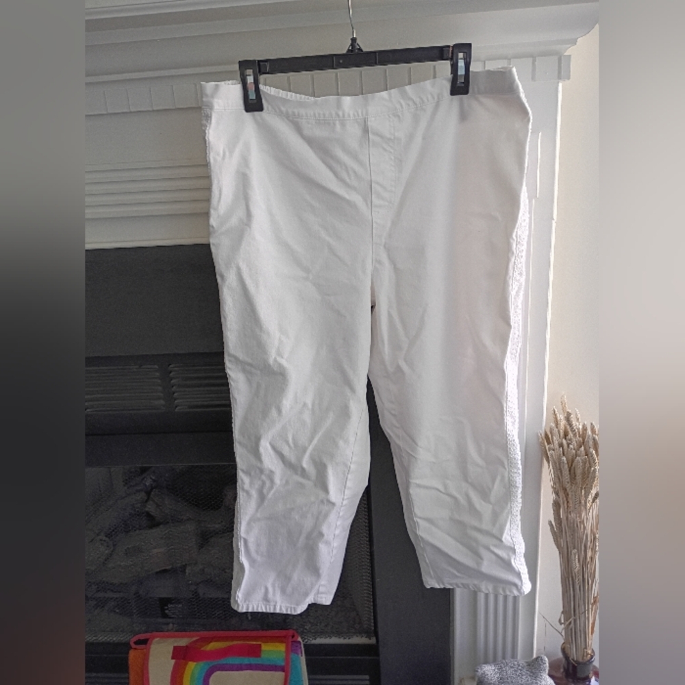Adult Isaac Mizrahi Live! 18W White Pants